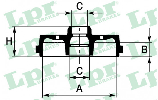 Brake Drum 7D0426C Lpr