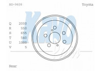 Brake Drum BD-9608 Kavo parts