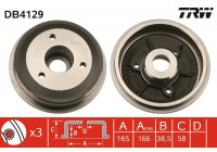 Brake Drum DB4129 TRW