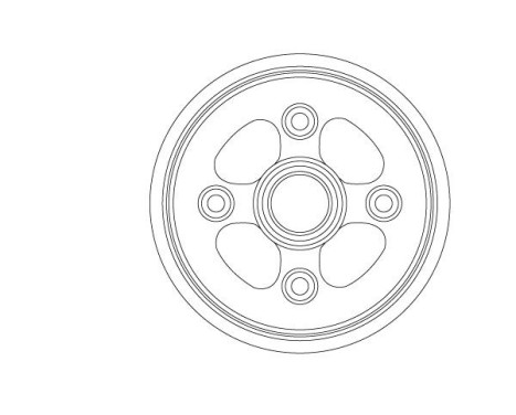 Brake Drum DB4555 TRW