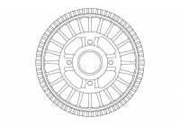 Brake Drum DB4557MR TRW