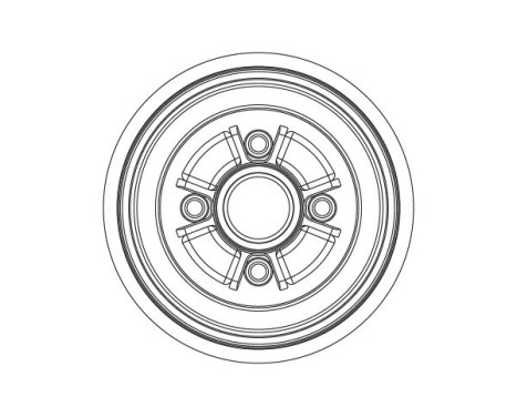 Brake drum DB5005 TRW