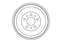 Brake drum DB5023 TRW