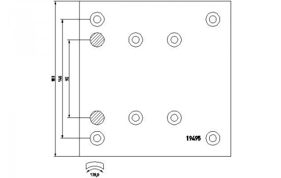 Brake Lining Kit, drum brake