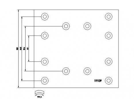Brake Lining Kit, drum brake