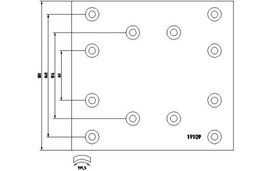 Brake Lining Kit, drum brake