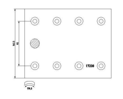 Brake Lining Kit, drum brake