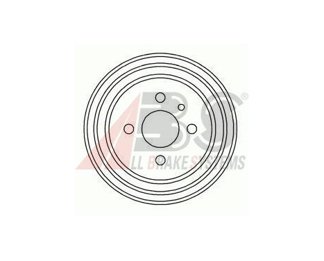 Brake Drum 2373-S ABS, Image 2