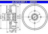 Brake Drum 24.0218-0007.1 ATE