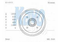 Brake Drum BD-6855 Kavo parts