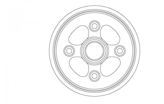 Brake Drum DB4555 TRW