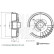 brake drum with wheel bearing ADBP470023 Blue Print