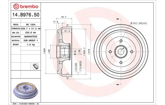 Brake drum