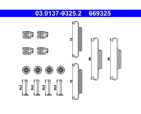 Accessories, parking brake shoe