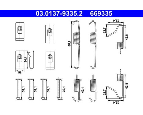 Accessories, parking brake shoe