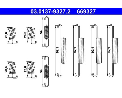 Accessories, parking brake shoe