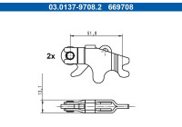 Accessories, parking brake shoe