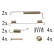 Accessory Kit, brake shoes