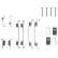 Accessory Kit, brake shoes