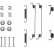 Accessory Kit, brake shoes