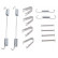 Accessory Kit, brake shoes