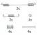 Accessory Kit, brake shoes