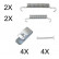 Accessory Kit, brake shoes