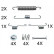 Accessory Kit, brake shoes