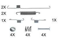 Accessory Kit, brake shoes