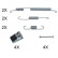 Accessory Kit, brake shoes