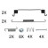 Accessory Kit, brake shoes