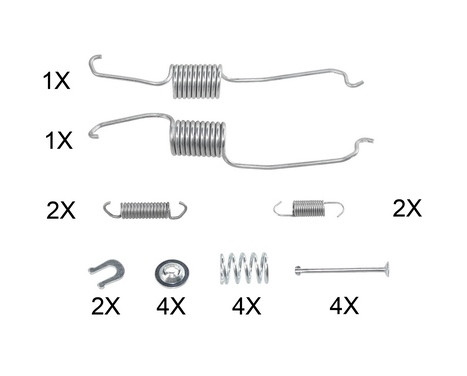 Accessory Kit, brake shoes