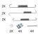 Accessory Kit, brake shoes