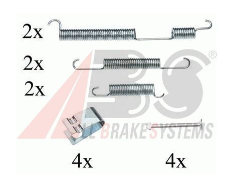 Accessory Kit, brake shoes, Image 2