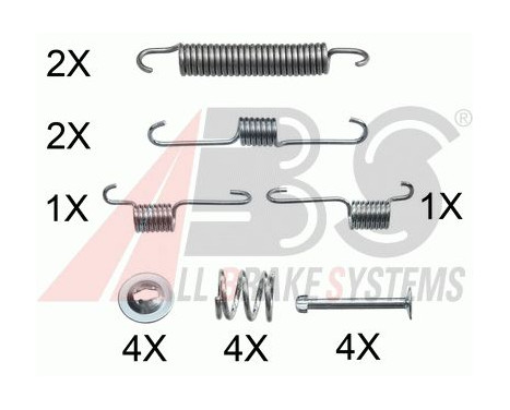 Accessory Kit, brake shoes, Image 2