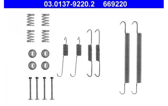Accessory Kit, brake shoes