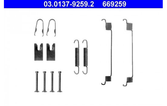 Accessory Kit, brake shoes