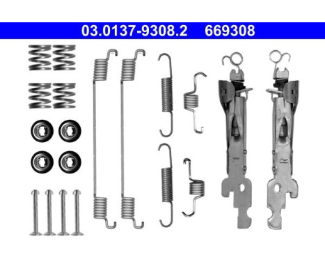 Accessory Kit, brake shoes