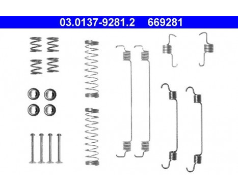 Accessory Kit, brake shoes