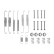 Accessory Kit, brake shoes