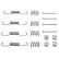 Accessory Kit, parking brake shoes