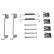 Accessory Kit, parking brake shoes