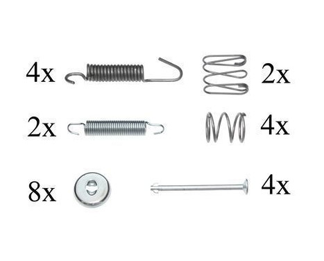 Accessory Kit, parking brake shoes