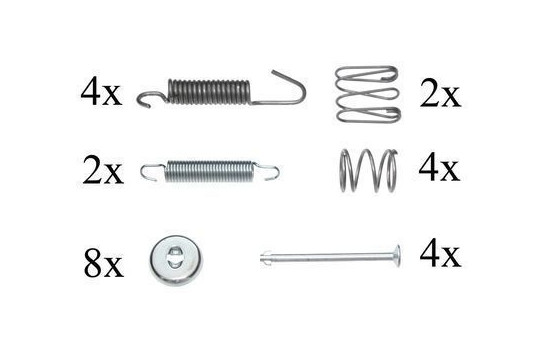 Accessory Kit, parking brake shoes
