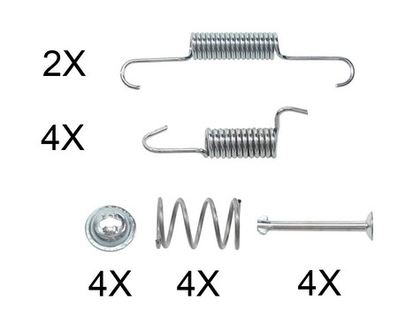 Accessory Kit, parking brake shoes