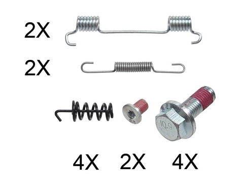 Accessory Kit, parking brake shoes