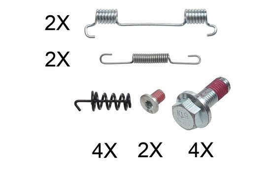 Accessory Kit, parking brake shoes