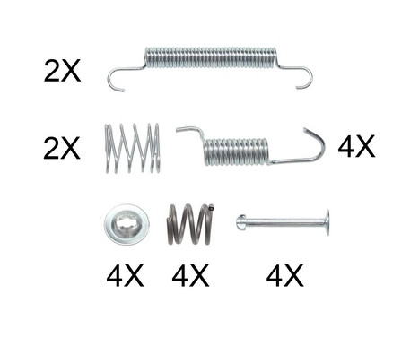 Accessory Kit, parking brake shoes