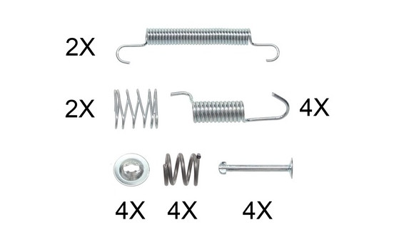 Accessory Kit, parking brake shoes