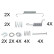 Accessory Kit, parking brake shoes
